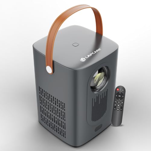Image of LAPCARE LAPLAY 65W LED Projector with 3500 Lumens & 1920X1080 Full HD Display | Native Res 1280X720 FHD | Quad Core Processor |in-Built 3W X 2 Speaker | LED Lamp| Celling Mountable (LLP-003)