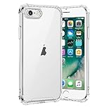 gueche Compatible with iPhone 6 and iPhone 6S Case, Crystal Clear Phone Cover, Shock-Absorption Protective and Anti-Scratch, Basic Case for iPhone 6S Hülle Coque funda- Clear