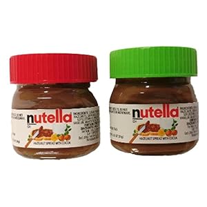 Nutella Spread Mini Jar Christmas Ornaments 1.05 oz Set of 2