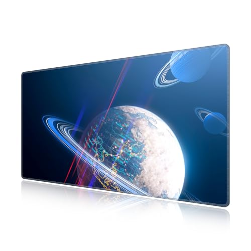 Tapis de souris XXL LL-COEUR Astre sous-main de table 900x500mm pour clavier et souris de bureau
