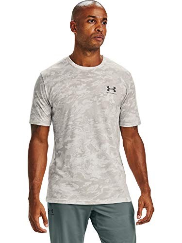 Image of Under Armour Men's ABC Camo Short-Sleeve T-Shirt | Super soft cotton /polyester mix. With camo pattern, crew neck and logo on the left chest.