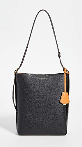 Tory Burch Women’s Perry Bucket Bag, Black, One Size