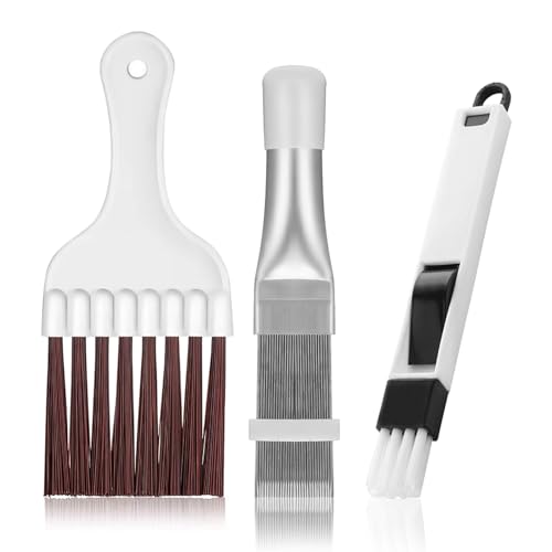 3 Peines Juego de Limpieza para Secadora, Cepillo de Aletas Condensador Multifunción Limpieza Aire Acondicionado Cepillo para Aire Acondicionado Condensador y Radiador