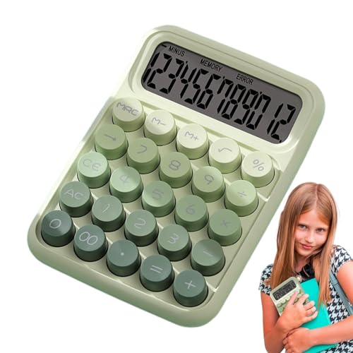 Linda calculadora para escritorio, calculadora, teclado mecánico - Calculadora de escritorio antideslizante, calculadora grande y linda, calculadora de teclado, calculadora de mano, calculadora de