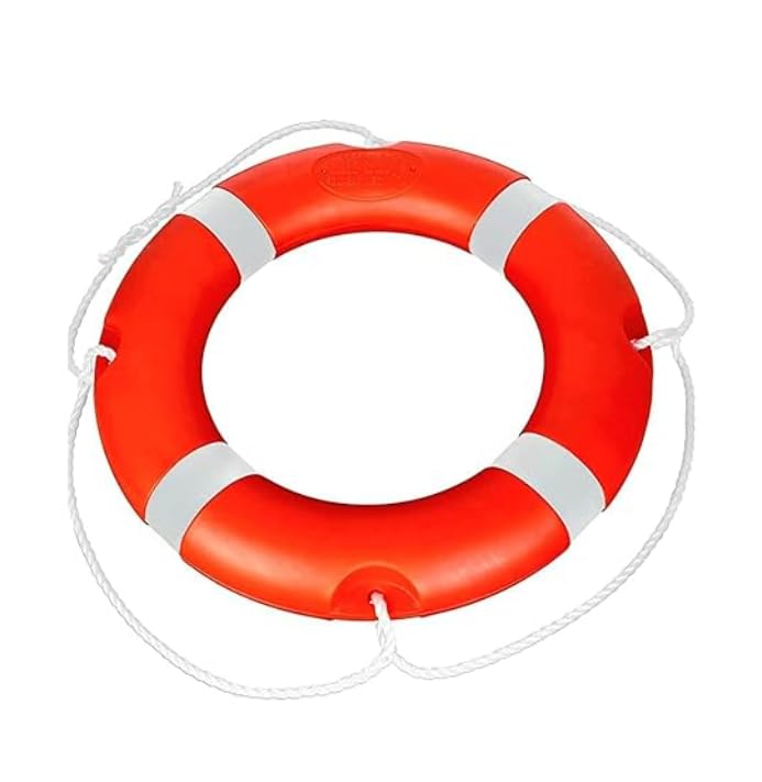 Lifebuoy Ring, 2.5kg – Durable & Reliable Safety Ring for Boating, Swimming, and Emergency Rescue. Ideal for Marine Use, Poolside Safety, and Coastal Areas. Bright Orange, Easy to Spot!