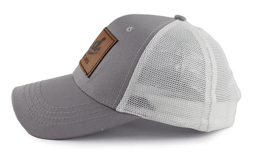 Image of Dad Est 2025 Trucker Hat for Men, Adjustable Leather New Daddy Gifts Baseball Cap