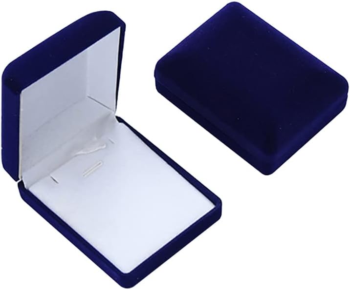 UUYYEO 2 Pcs Velvet Necklace Boxes Pendant Gift Cases