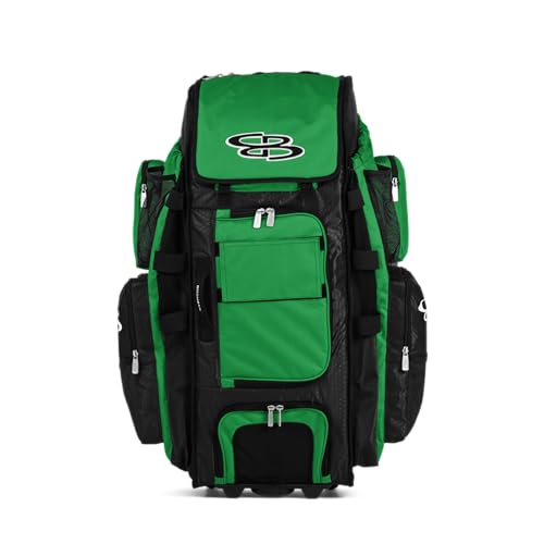 Boombah Rolling Superpack XL Solid Black/Kelly Green