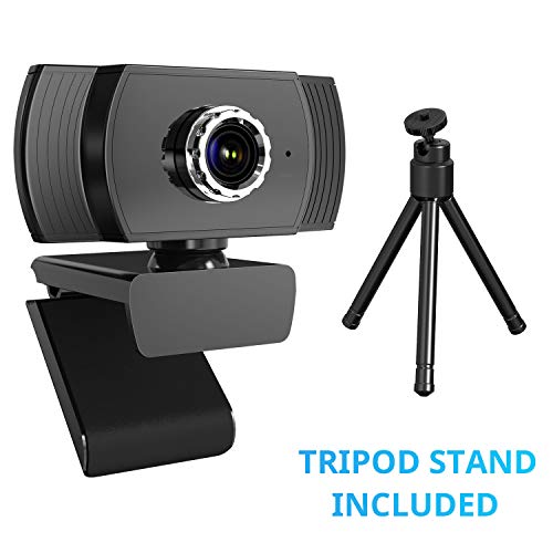 COOAU 1080P FHD Webcam, Rauschunterdrückungsmikrofon, PC-Laptop-Desktop-USB-Webcams, Streaming-Computerkamera für Videoanrufe, Aufzeichnung, Konferenzen, Spiele