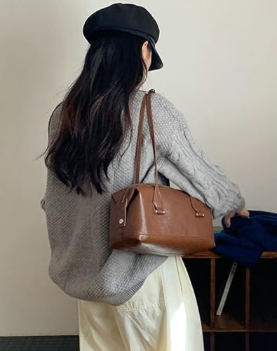 Trendy Vegan Leather Shoulder Tote Bag for Women Large Working Shopping Handbags Casual Ladies Top Handle Satchels4