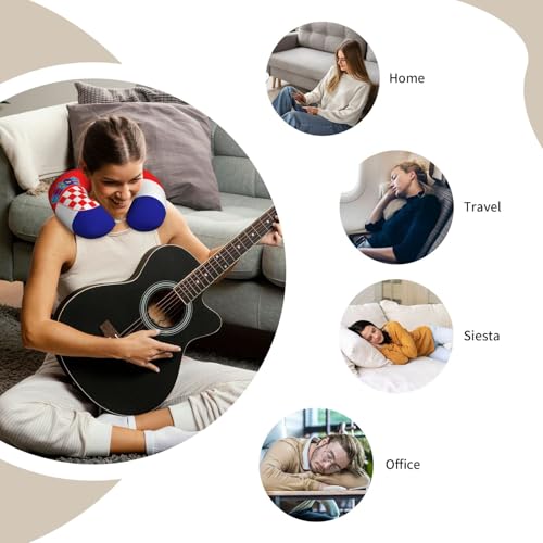 Almohada de viaje en espuma viscoelástica U tipo cómoda miniatura 7
