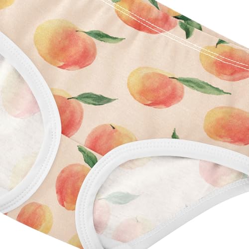 Wusikd Peach Girls' Underwear Cotton Girls Briefs Soft Toddler Underwear 2T4