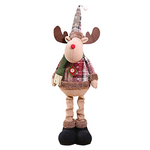 YUANstore1/3 peças de enfeite de árvore de Natal para decoração de ano novo, rena, boneco de neve, P