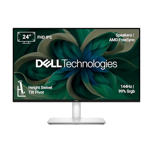 Image of Dell S2425HSM 24 inch /60.45cm FHD Monitor, 144Hz Refresh Rate, IPS Panel, 1ms Response, Flicker-free, Contrast 1500:1, 2xHDMI, Built-in 6W Dual Speakers, Warranty 3 Years, TUV Rheinland 4-Star Eye Comfort