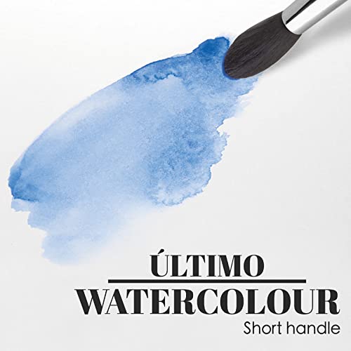 Image of Escoda Ultimo Series 1533 Artist Watercolor and Acrylic Paint Brush, Synthetic Squirrel, Rigger, Size 2