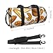Bakery Bread Cake Pattern Travel Duffel Bag Large Weekender Overnight Bag Fashion Sports Gym Bags
