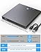 JKNJX External CD DVD Drive,9 in 1 USB 3.0 and Type-C CD Burner Player Writer with 4 USB Ports and 2 TF/SD Card Slots,Ultra Slim Optical Disk Driver for Laptop Mac PC Windows Linux OS