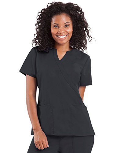 healing hands Purple Label Women's Jaclyn 2211 Mock Wrap Scrub Top Scrubs