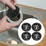 Garbage Disposal Splash Guard, 3-1/8 Inch Replacement Sink Baffle Set for Waste King InSink-Erator GE, 4-Pack Splash-Proof Stopper Kit for Kitchense