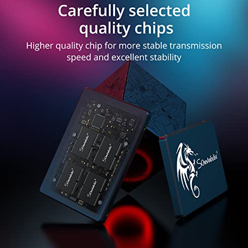 Image of Somnambulist SSD 120GB 2.5″ 7mm(0.28″) SATA III 6Gb /s Internal Solid State Hard Drive 3D NAND Up to 520Mb /s for Laptop and Pc (120gb Black Dragon)