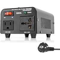 Yinleader Convertidor de Voltaje - Salida 110/220 Voltios CA -