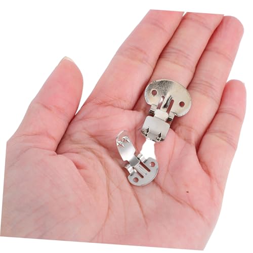 40pcs Blank Shoe Clip: Flat Clamps Iron Industrial High Heel Bow Fixing Buckle Supplies For DIY Crafts Flower Decoration Project4