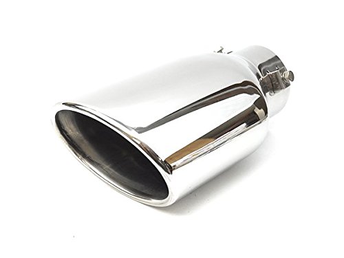 Amazon | シルバーカラー オーバル形状 マフラーカッター 【V】 1個 