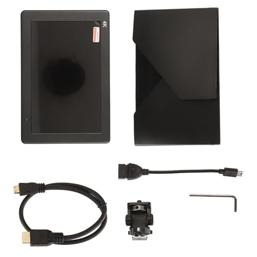 Image of 7 Inch Camera Field Monitor, 4K Input Output IPS 192x1200 Resolution 3D LUT Touchscreen with Customizable Shortcut Keys for Professional Video Production Equipment