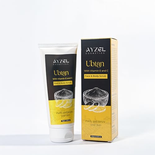 Image of Gentle Exfoliating Face & Body ubtan With Vitamin E and C face and Body Scrub | Removes Dead Skin & Impurities | Brightening All Skin Types 100gm