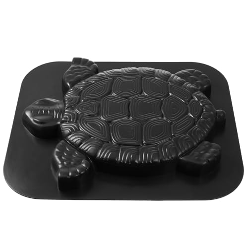 HOMSFOU Moule à Pavés Tortue en Plastique Réutilisable pour Chemin de Jardin, Décoration de Pierre de Pelouse, Moule à Béton DIY pour Allée Extérieure...