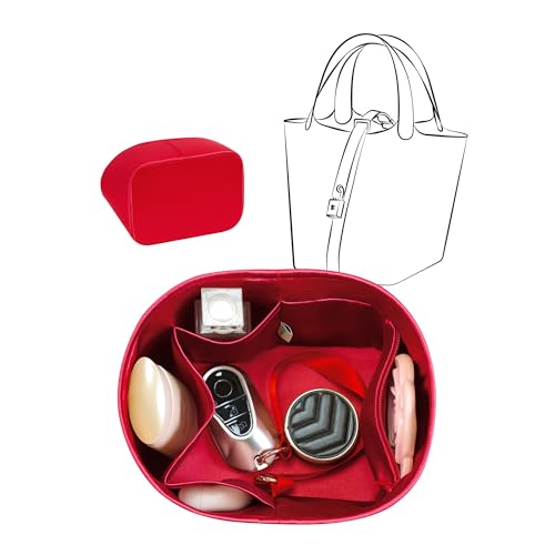Image of Fits for Picotin Bag Insert Organizer For Hermes(18,RougeCasaque)