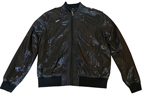Sean John Mens PU Jackets XX-Large Black