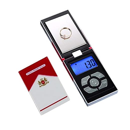 Digital Pocket Scale, 200g/0.01g Portable High Precision Jewelry Weight Electronic Digital Scale Gram Mini Scale Portable Weighting LCD Display, for Jewellery, Drug, Coffee