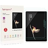 Surface Go Screen Protector, Bersem Tempered Glass, [Ultra Clear] 9H Hardness, Anti-Scratch, Bubble Free, Case Friendly Dustproof Screen Protector for Microsoft Surface Go 10inch (2018) (2 Pack)