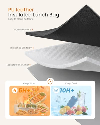 LOVEVOOK 2-in-1 Tote with Lunch Compartment