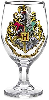 Paladone Harry Potter Hogwarts Crest Colour Change Tumbler Drinking Glass, Multicolor, 9 x 9 x 17 cm