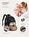 LOVEVOOK Diaper Bag Backpack, Baby Bag with Changing Pad for Mom Dad, Large Waterproof Mommy Bag with Stroller Buckles, Travel Essential with Pacifier Case & Insulated Bottle Pockets, Black