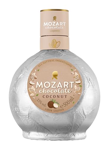 Mozart Coconut Chocolate Cream Liqueur | 50cl | 15% abv | Flavoured Premium Chocolate Liqueur | Bourbon Madagscan Vanilla | West African Cocoa | Enjoy Over Ice In A Cocktail | Pina Colada