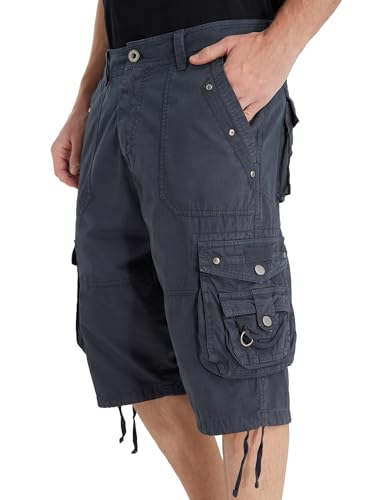 Men's Cotton Cargo Shorts Below Knee Length