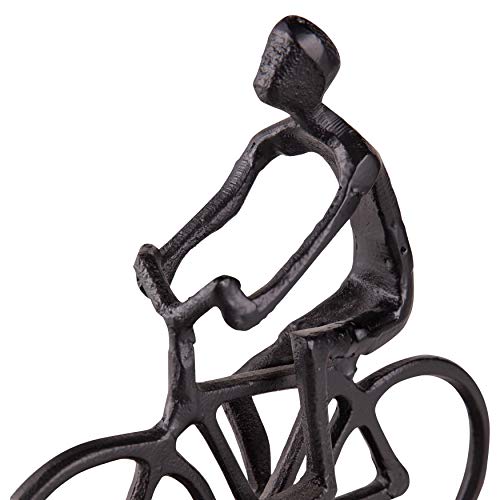 Danya B Bike Ride Cruiser Sculpture, Statues For Home Décor, Aluminum With Wooden Base, Modern Design For Accent Decoration In Home Or Office And Gift For Bike Enthusiast #TOP3