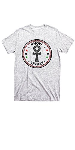 Warface Apparel African Ankh T-Shirt Jah Rastafari Haile Selassie Marcus Garvey Melanin II (Large) White