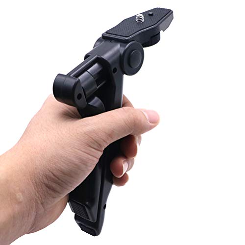 GFPR tragbares Handy-Stativ, Desktop Selfie Stand, Stativ 15,5 cm Falten Micro Single Action Kamera Stativ Schwarz – Bild 7