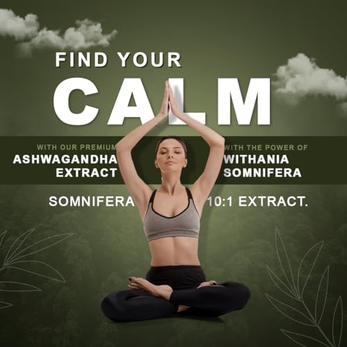 Image of CUREFOREVER Ashwagandha Tablet 1200mg - 180 Tablets, Supports Immunity & Sleep, Naturally Reduces Stress & Anxiety, Improves Focus & Mind Wellness - Withania Somnifera 10:1 Extract | 90 Servings