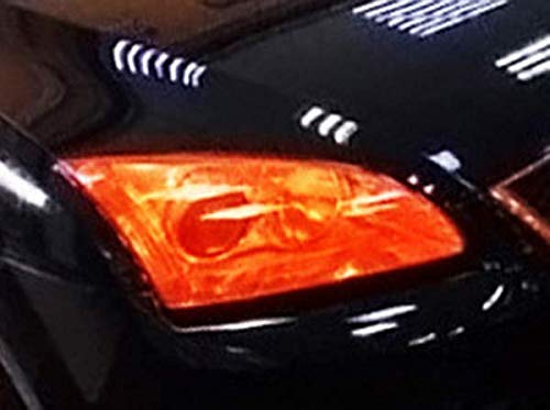 VOYAGO Scheinwerfer-Folie Gelb 30 * 120cm, Wasserdicht Auto Scheinwerfer Folie Tönungsfolie Nebelscheinwerfer (Orange)