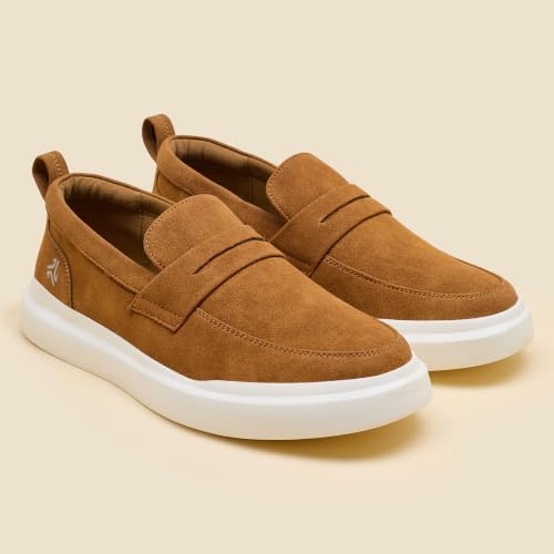 Campus ELAN Men's Brown Loafers ELAN-03 Tan - Image 7