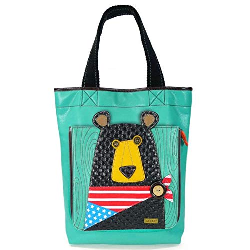 Chala Women's Black Bear Deluxe Everyday Tote,Teal,US