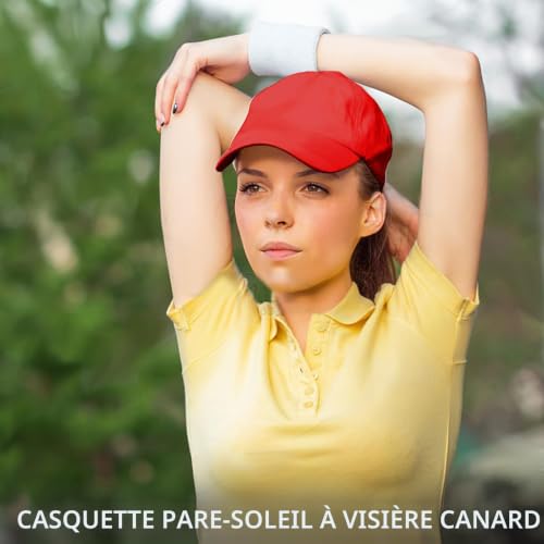 YOUYIKE Casquette de Baseball pour Homme et Femme, 100% Coton, Taille Unique, Casquettes Sport Baseballs, Coton Anti Soleil Baseball Cap, Casquette Ajustable Homme et Femme Hip Hop Chapeaux – vue 6
