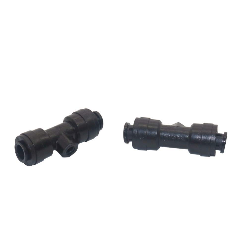 Schlauchverbinder-Adapter, 50 Stück, Anschlüsse an ein Wasserrohr, 6,35 mm Rohr, OD Kunststoff, Slip-Lock-Tees (Schnellverbindung), Nebeldüse, Tees, Schlauchzubehör