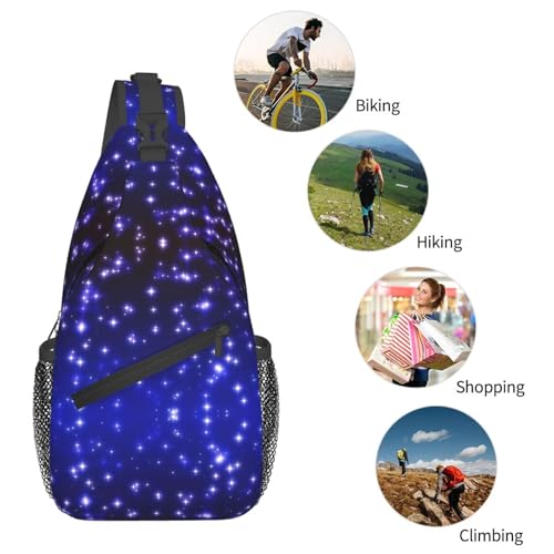 Morrales de senderismo sling con estampado estrellas miniatura 6