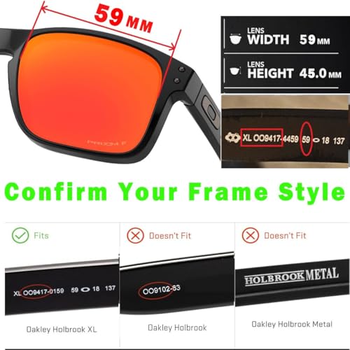 Image of 4 Pairs Polarized Replacement Lenses for Oakley Holbrook OO9102 Sunglasses